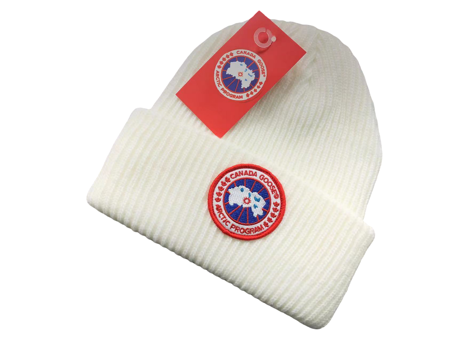 Canada Goose Beanie - (WHITE)