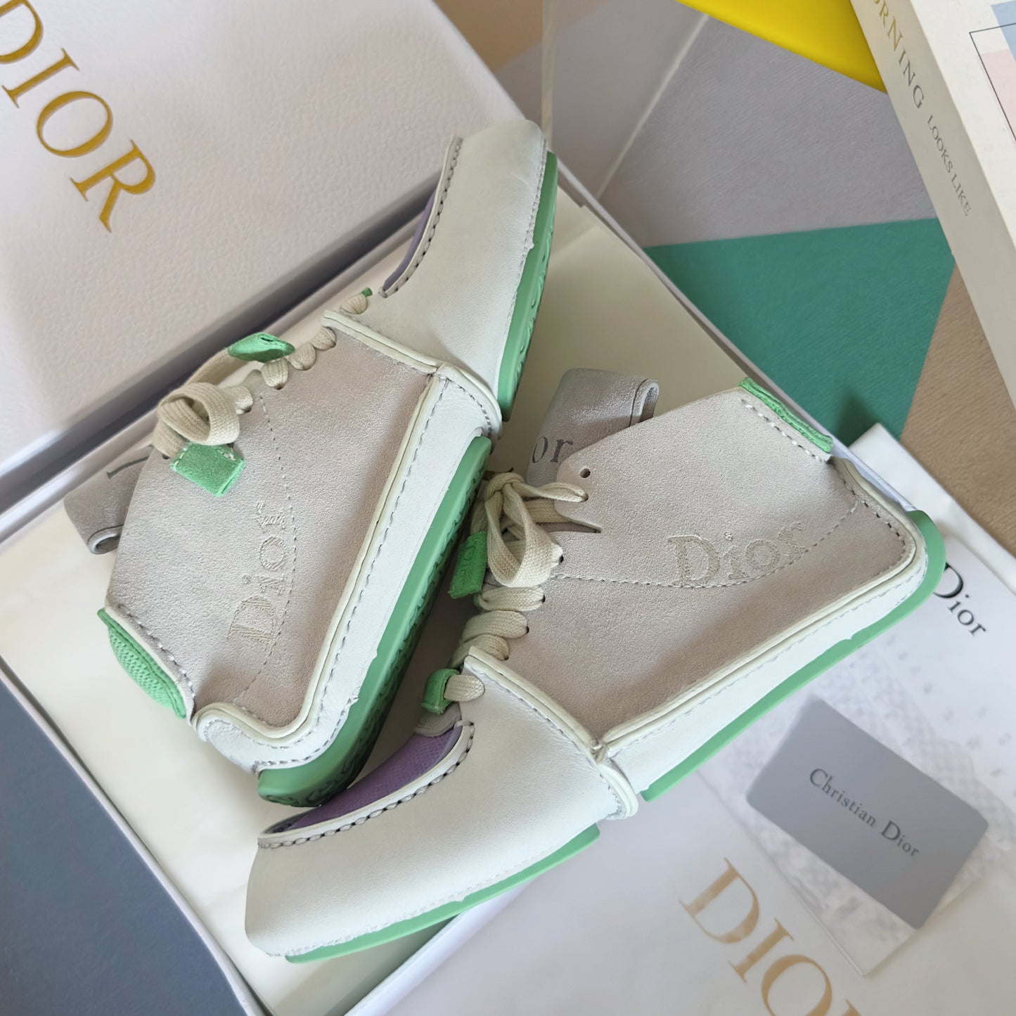 Dior Roadie White Mint Purple