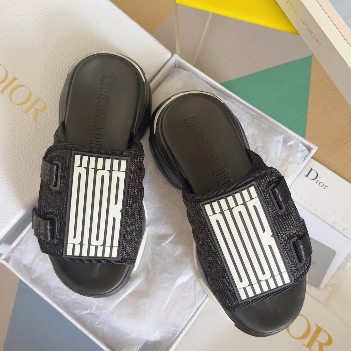 Dior D-Wander Slide Triple Black