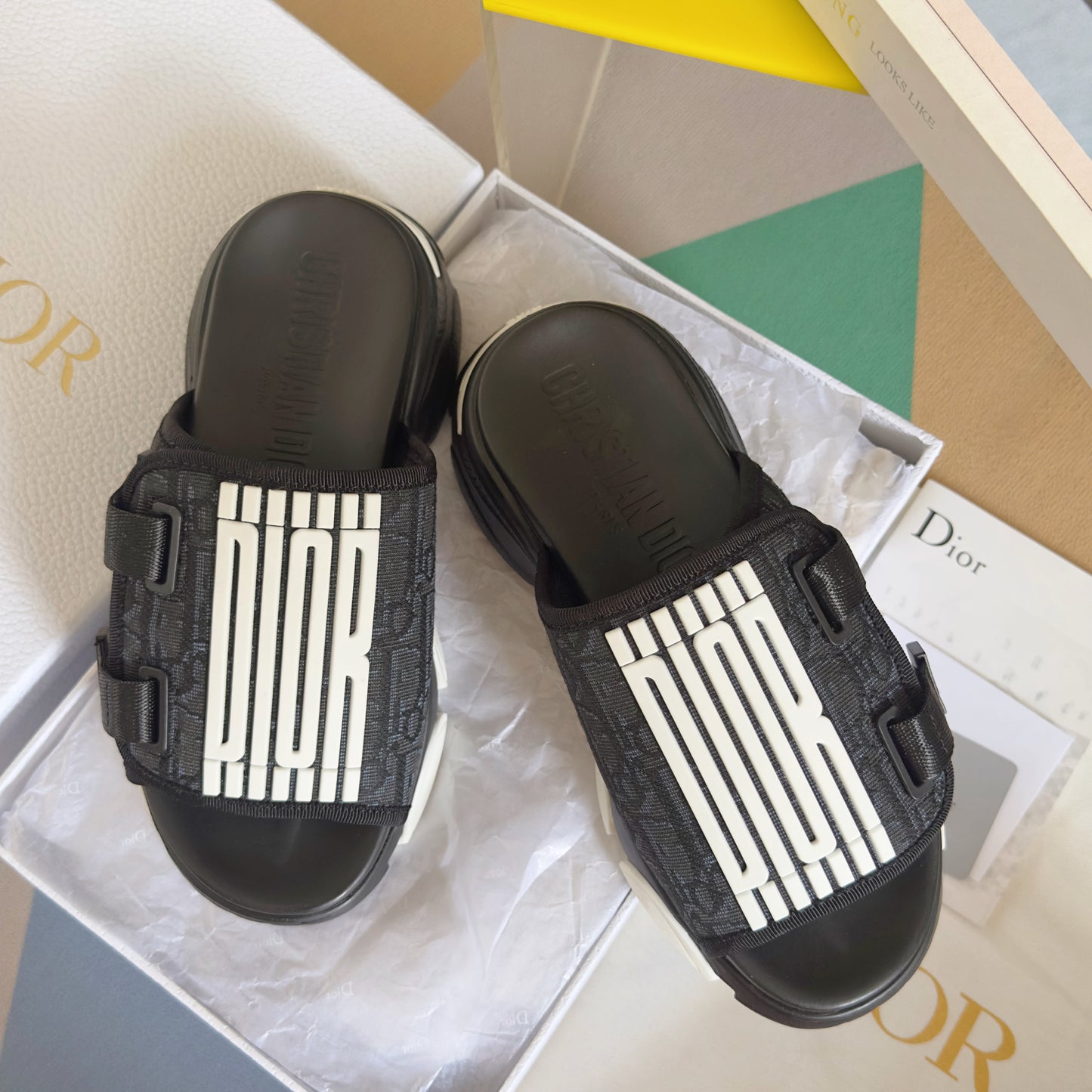 Dior D-Wander Slide Black