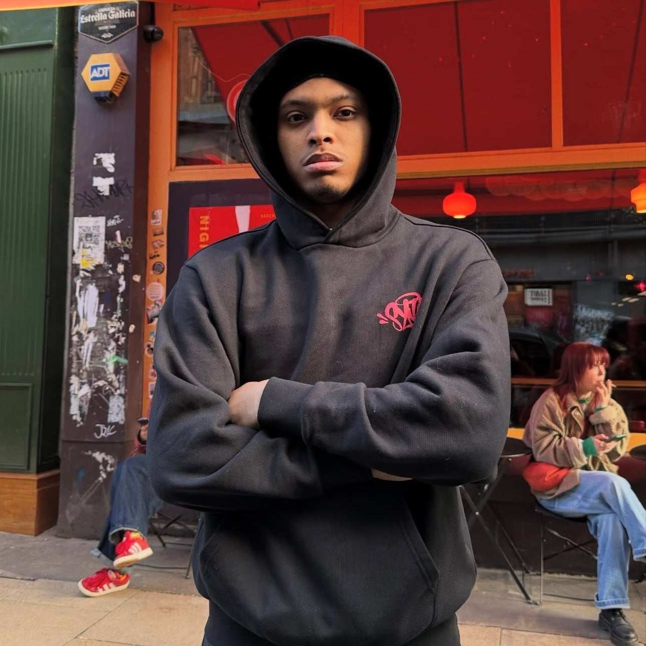 Syna World x NEMZZZ Rent Due Hoodie - (BLACK)