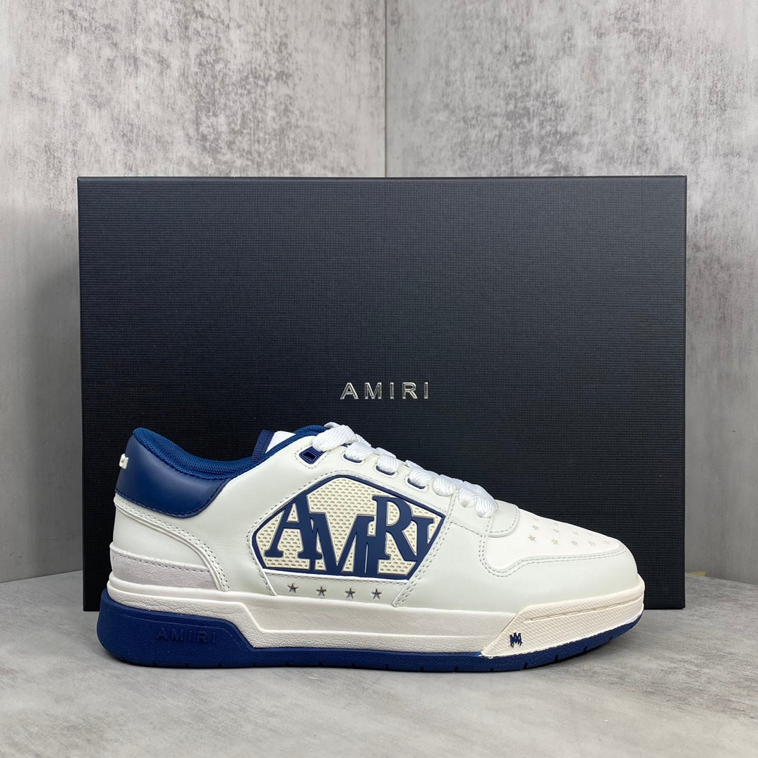 AMIRI Classic Low Navy White