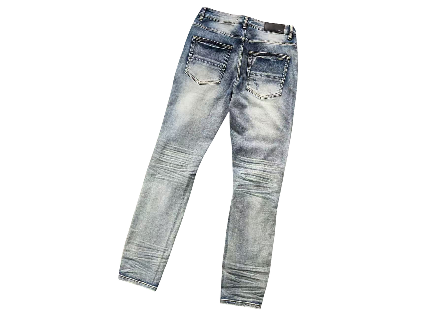 AMIRI Raw Edge Jeans - (BLUE)
