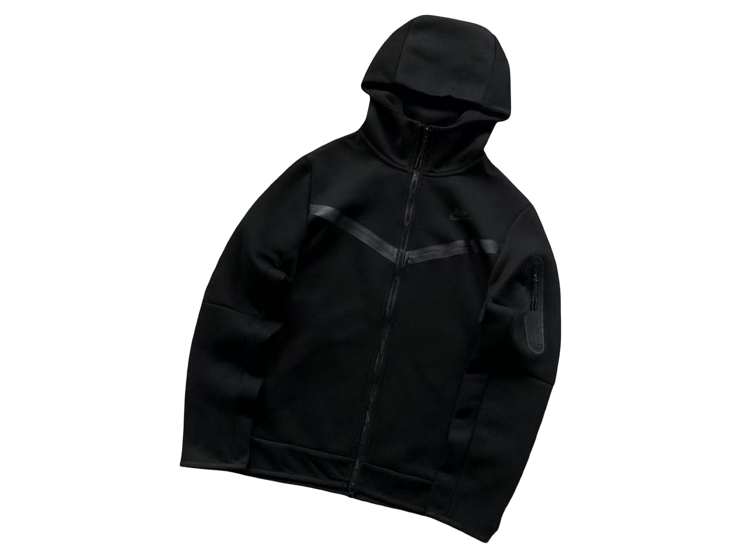 Nike Tech Fleece 2024 Zip Hoodie - (BLACK)