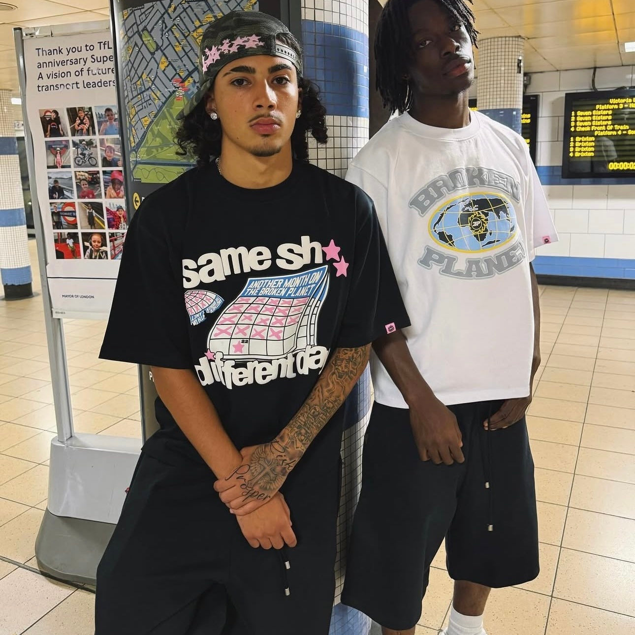 Broken Planet Different Day Tee - (BLACK)