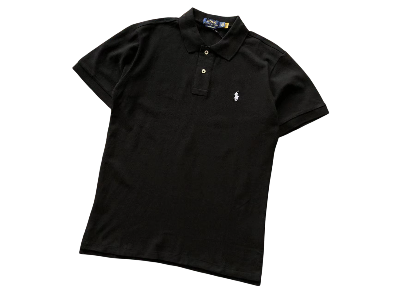 Ralph Lauren Classic Polo - (BLACK/WHITE)
