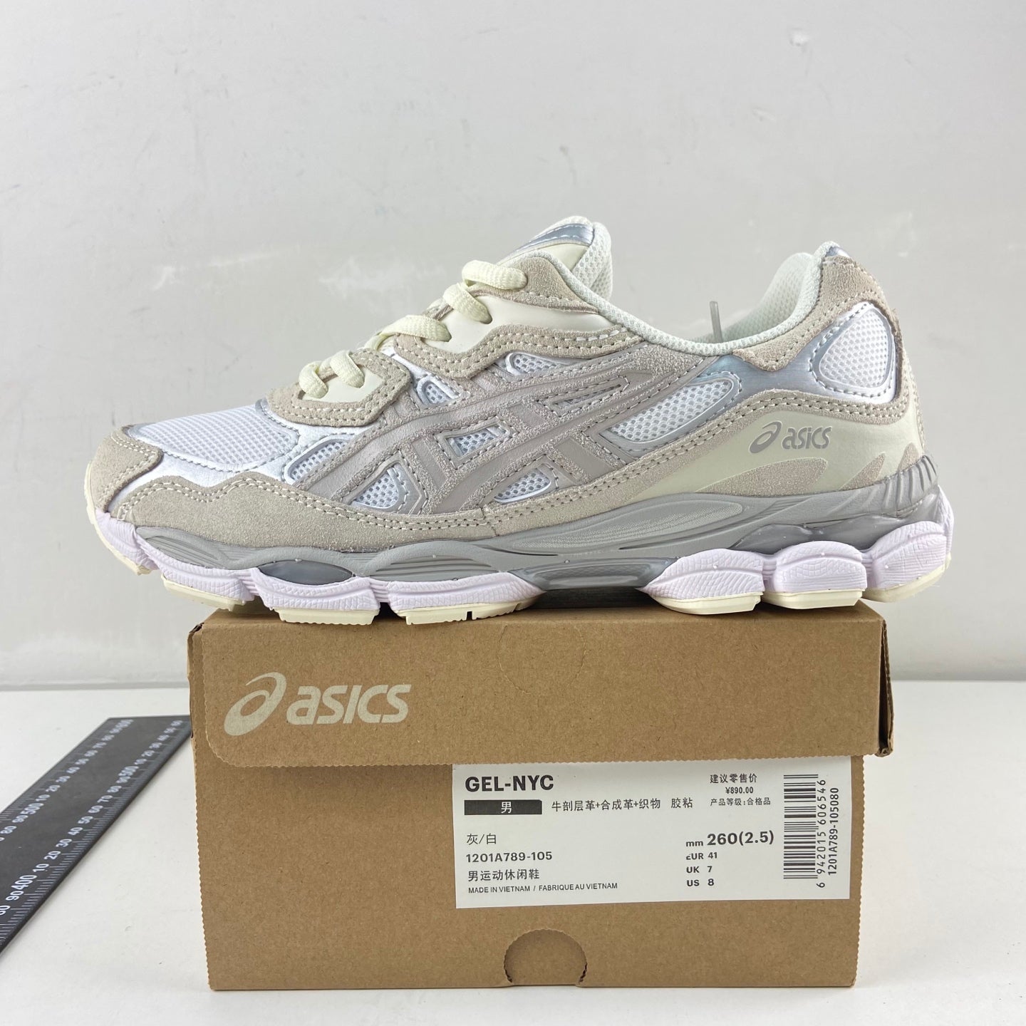 ASICS Gel-NYC Beige Oyster Grey