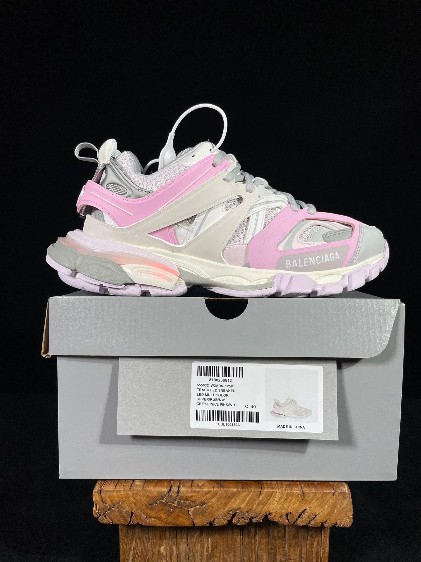 Balenciaga Track Led 3.0 - (GREY/PINK)
