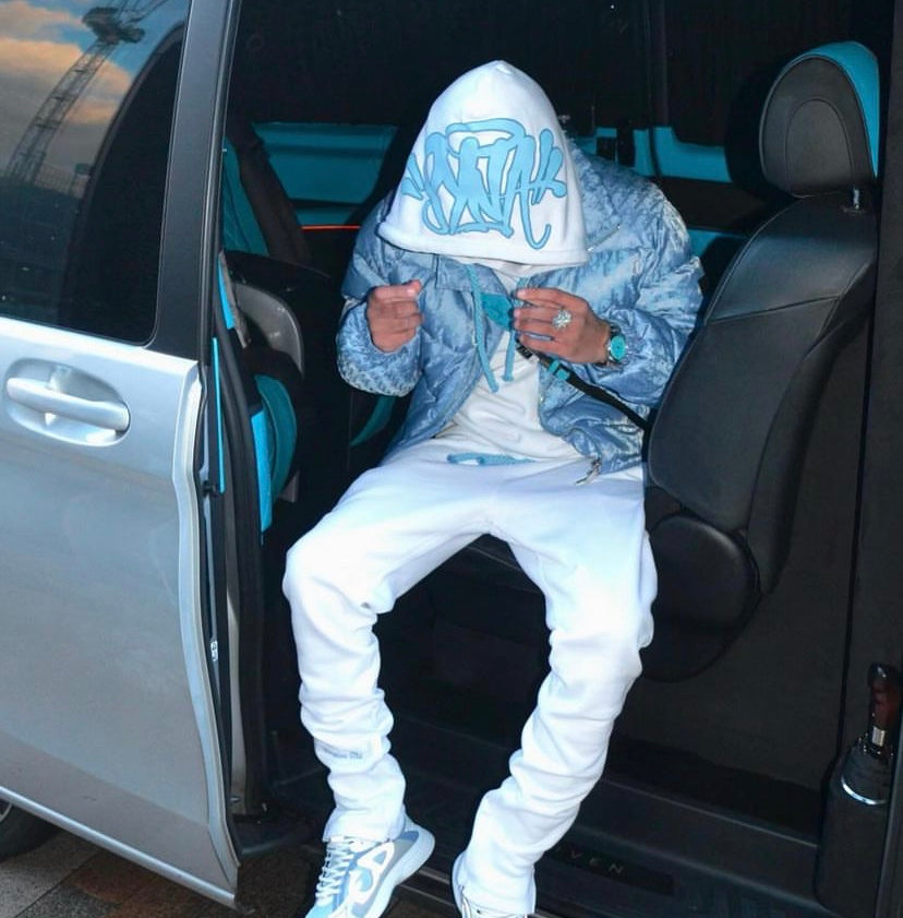 Syna World Tracksuit - (WHITE/BLUE) EXCLUSIVITY 21DRIPZZ