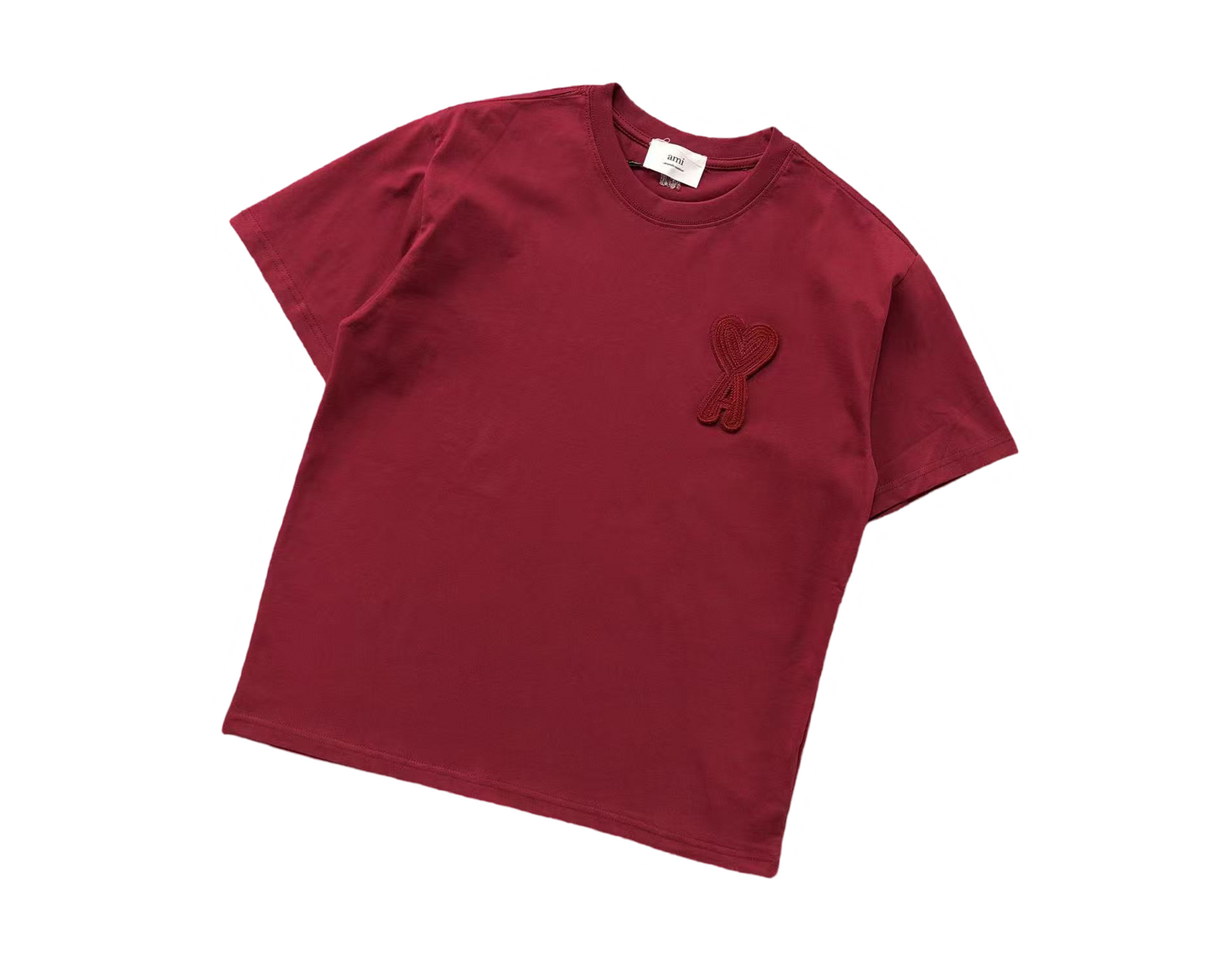 AMI Paris Maxi Heart Tee - (RED)