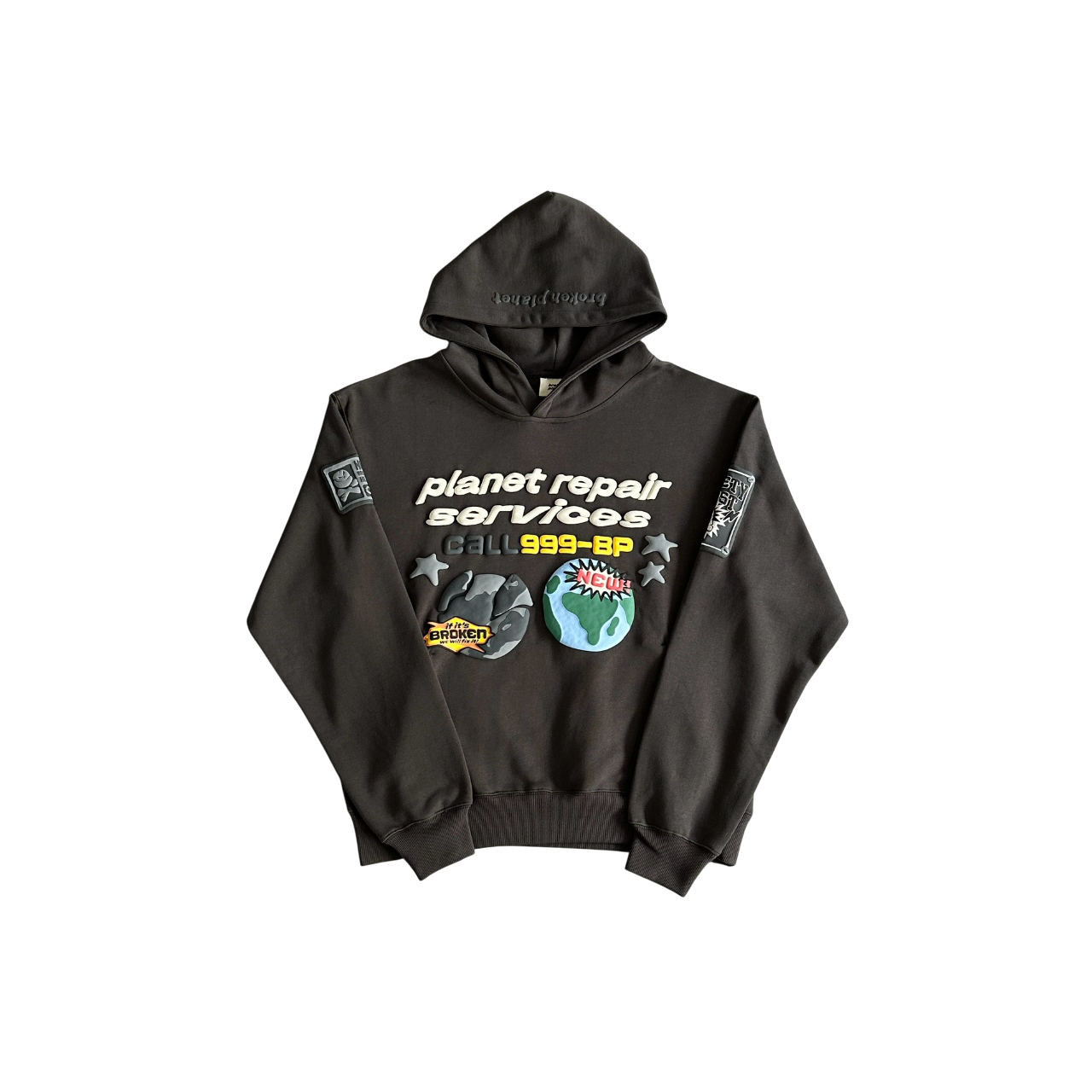 Broken Planet Planet Repair Services Hoodie - (BLACK)