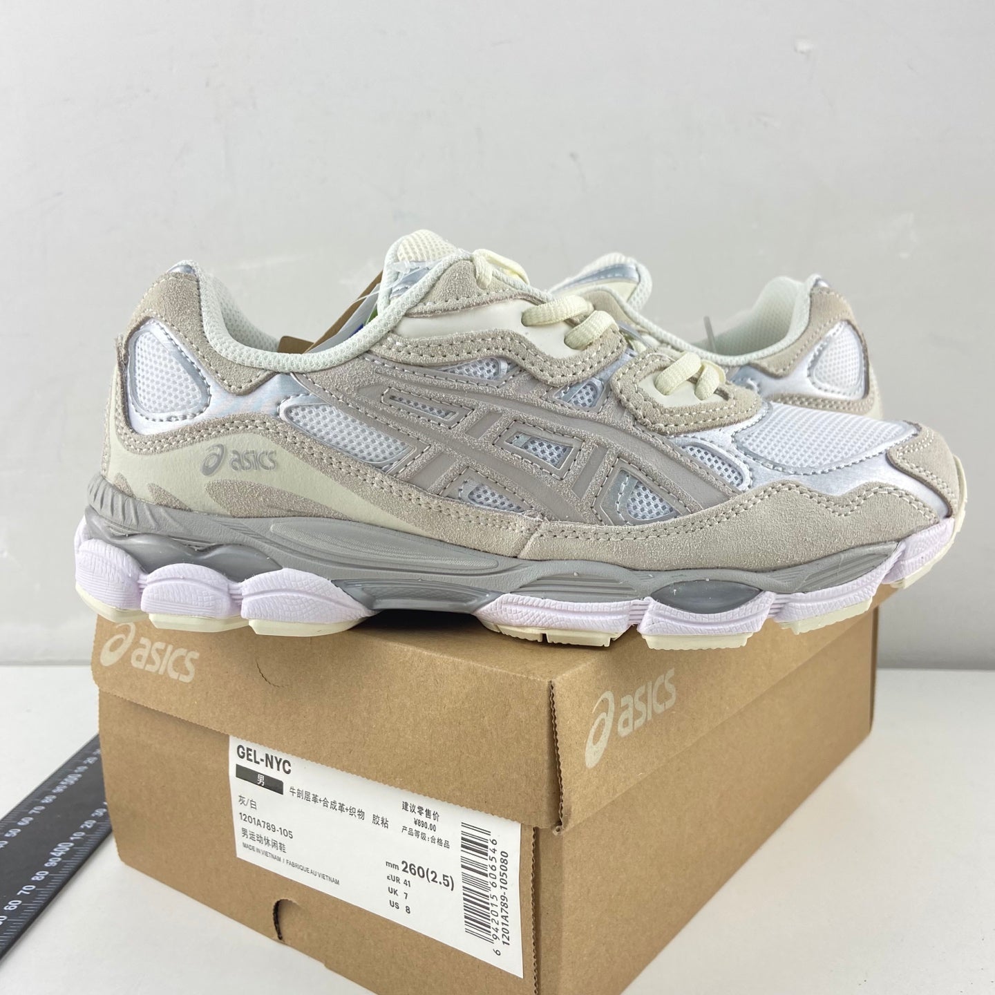 ASICS Gel-NYC Beige Oyster Grey