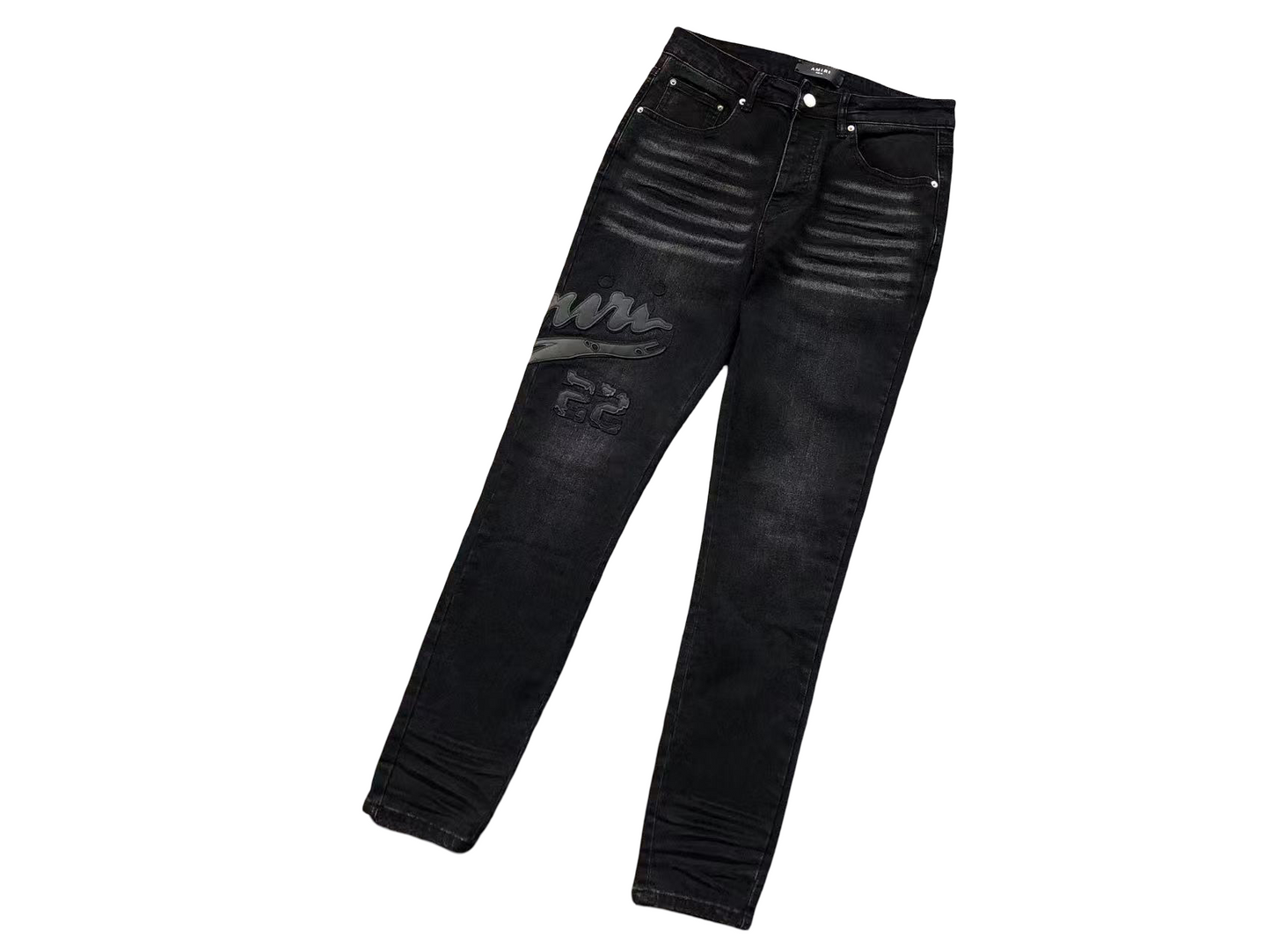 AMIRI Black-on-Black Jeans - (BLACK)