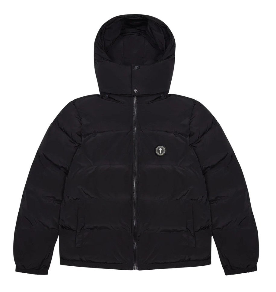 Trapstar Irongate Detachable Hooded Puffer Jacket - (BLACK)