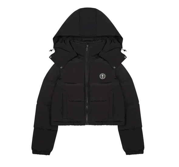 Trapstar Women's Irongate Detachable Hooded Puffer Jacket - (BLACK)