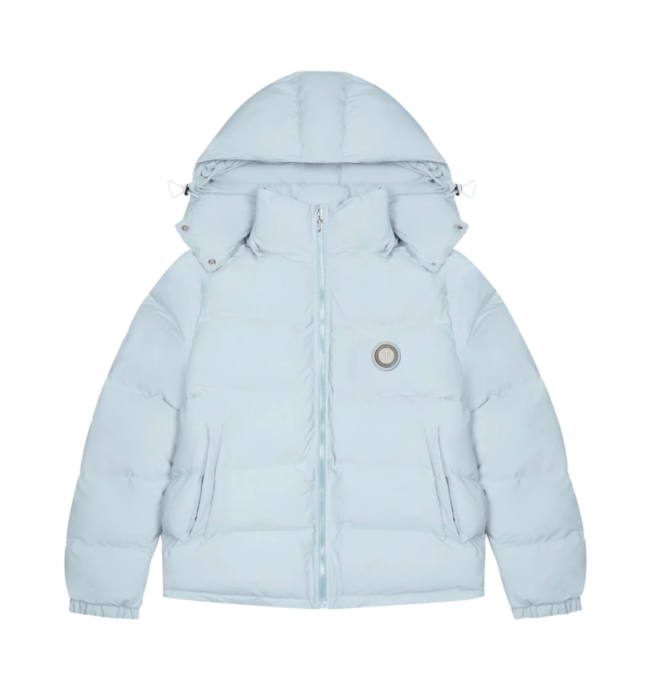 Trapstar Irongate Detachable Hooded Puffer Jacket - (ICE BLUE)