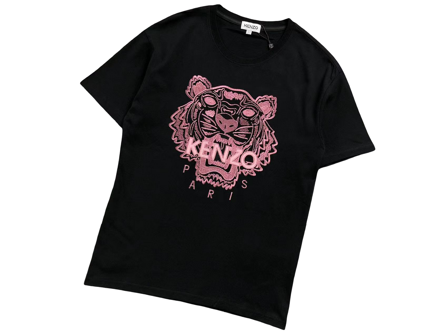 KENZO Tiger Tee - (BLACK/PINK)