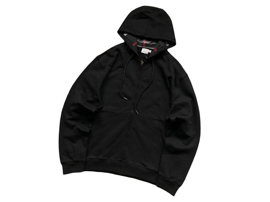 Burberry Vintage Zip Hoodie - (BLACK)