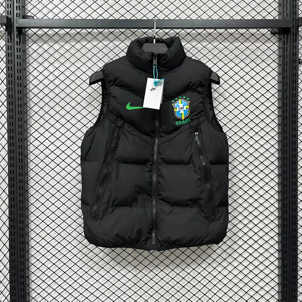 Nike Brazil Puffer Vest Black
