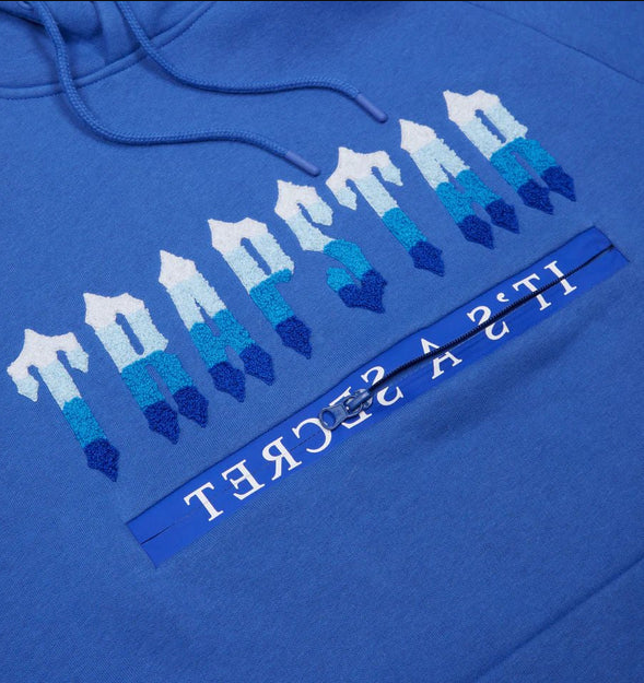 Trapstar Chenille Decoded Hoodie 2.0 Tracksuit - (DAZZLING BLUE)