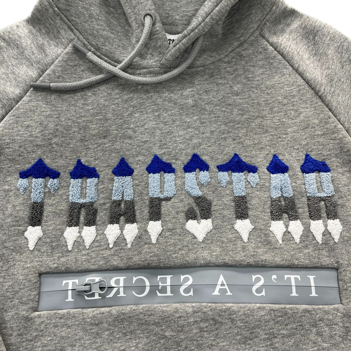 Trapstar Chenille Decoded Hoodie 2.0 Tracksuit - (GREY ICE EDITION)