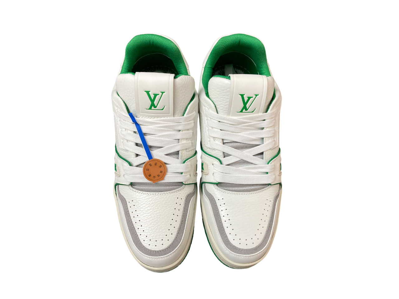 LV Trainer Signature Monogram - (WHITE/GREEN)