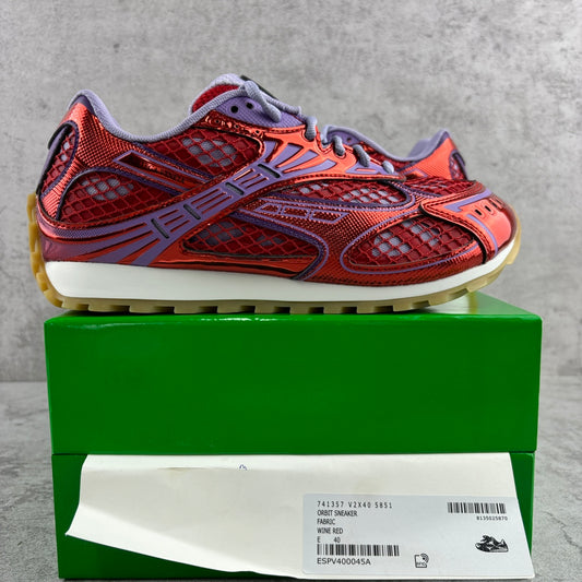 Bottega Veneta Orbit Cherry Red