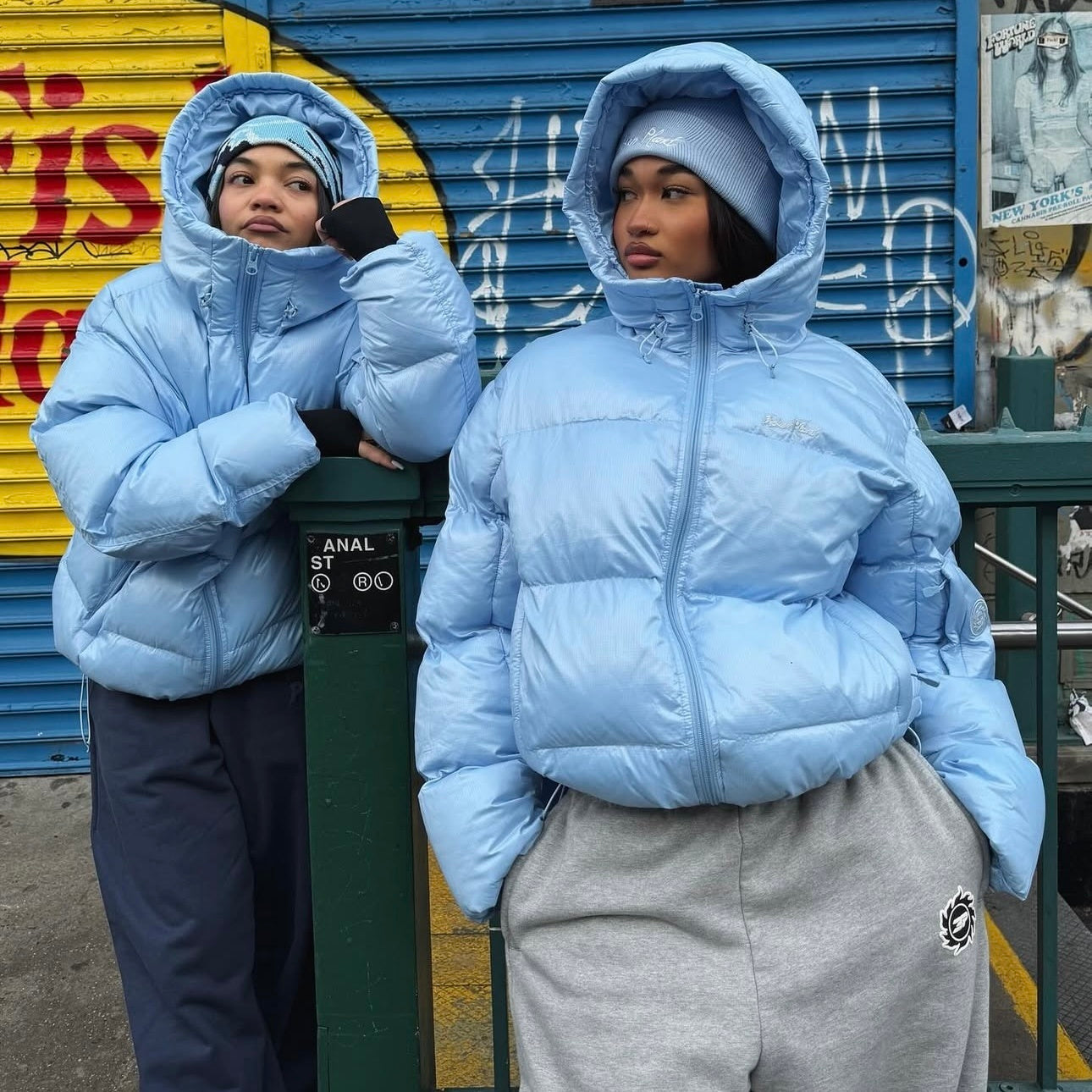 Broken Planet Shooting Stars Beanie - (GREY)