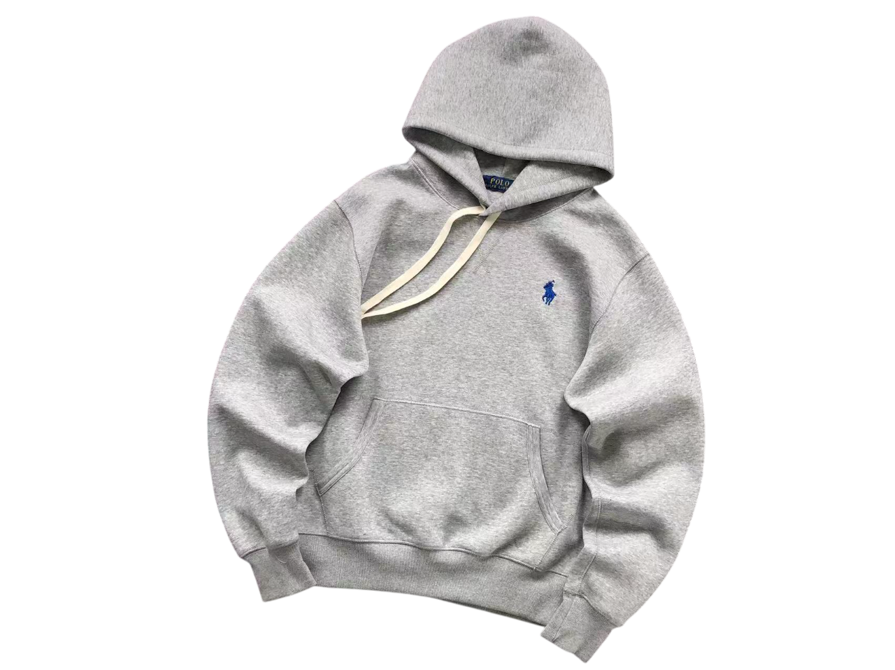 Ralph Lauren Classic Hoodie - (GREY/BLUE)
