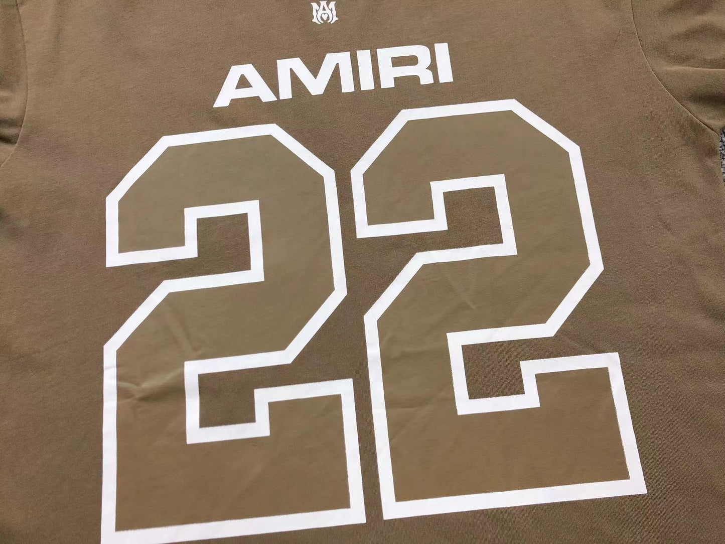 AMIRI Football 22 Tee - (BROWN)