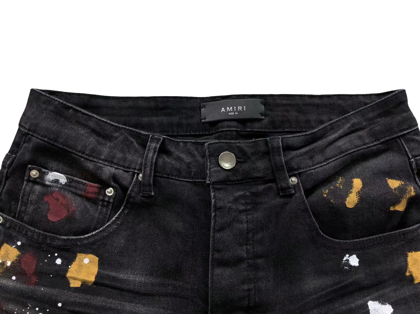 AMIRI Paint Splatter Jeans - (BLACK)