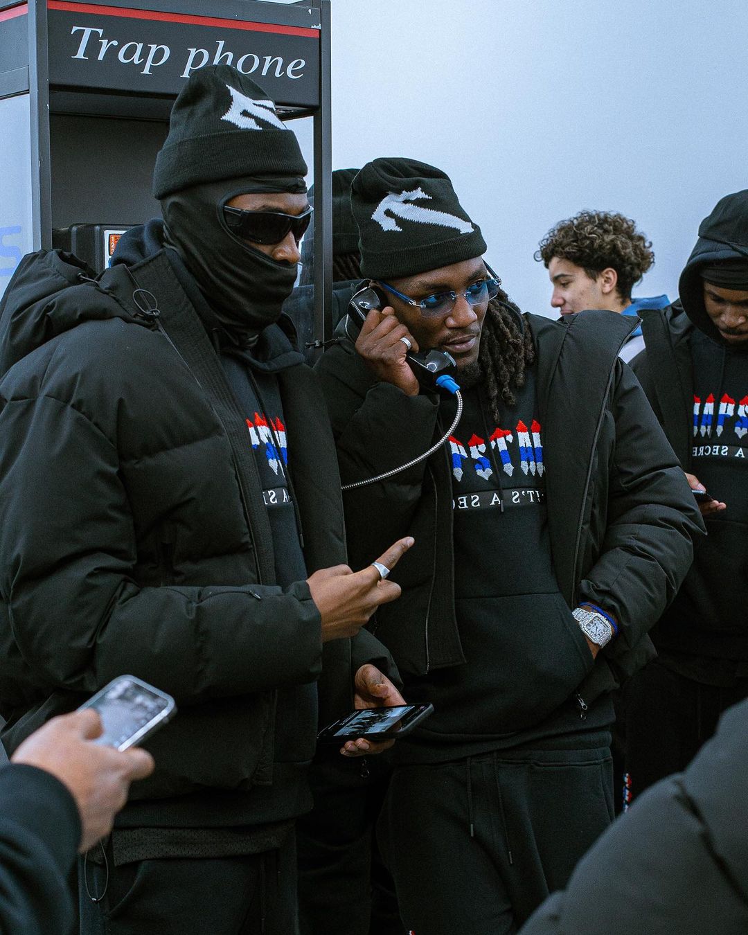 Trapstar Chenille Decoded 2.0 Hoodie Tracksuit - (BLACK REVOLUTION EDITION)