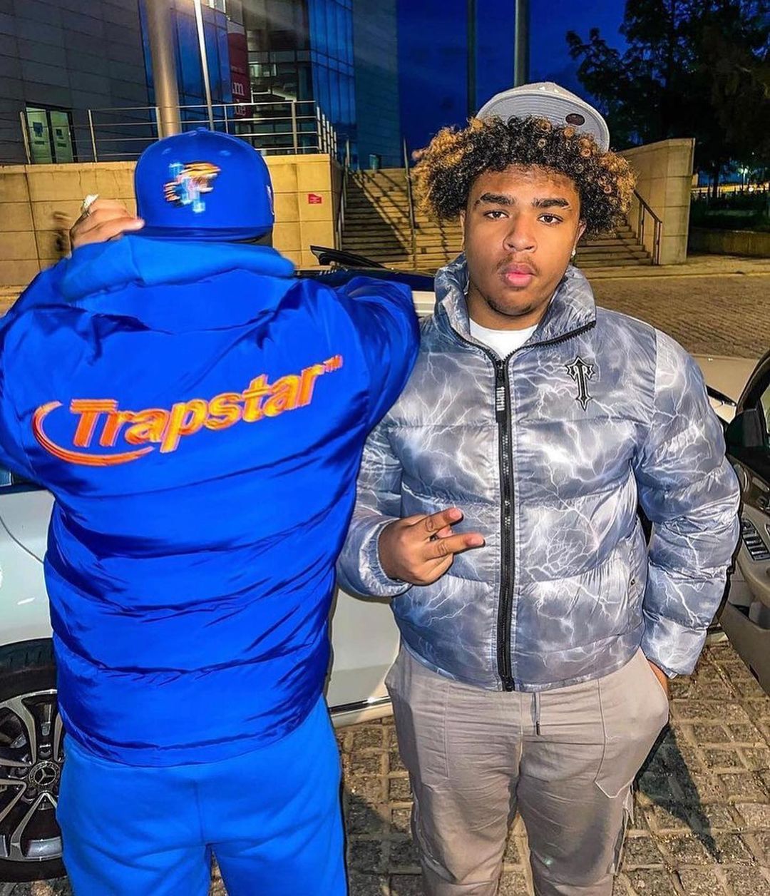 Trapstar Hyperdrive Puffer Jacket 2.0 - (BLUE/ORANGE)