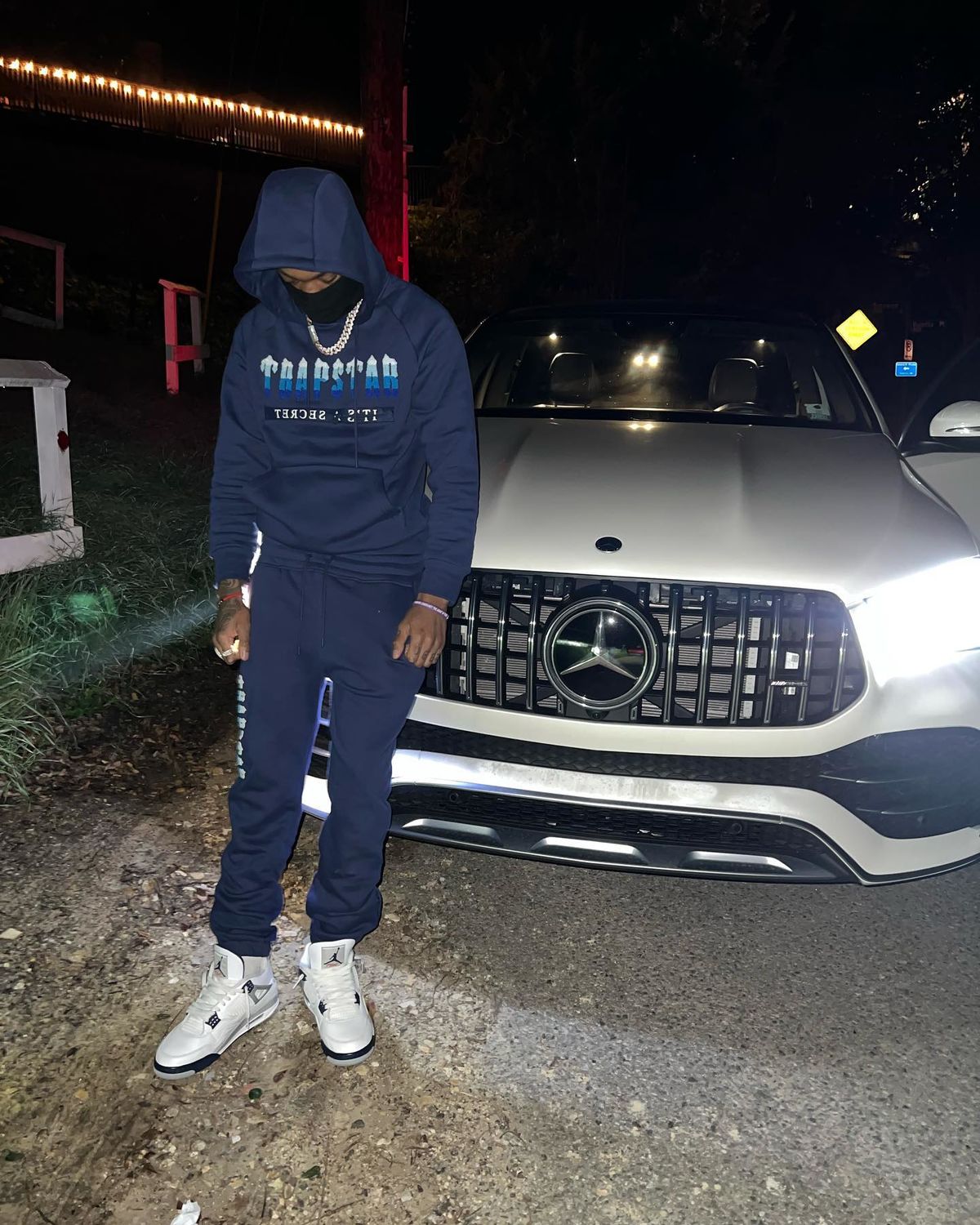 Trapstar Chenille Decoded Hoodie 2.0 Tracksuit - (MEDIEVAL BLUE)