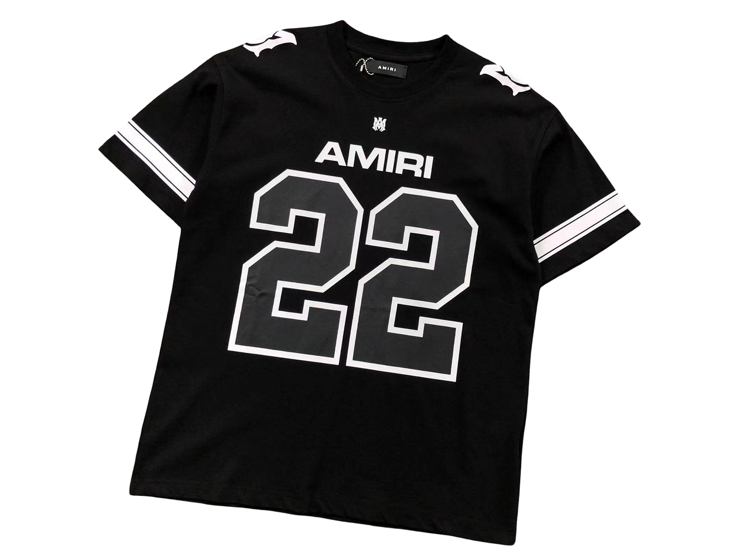 AMIRI Football 22 Tee - (BLACK)