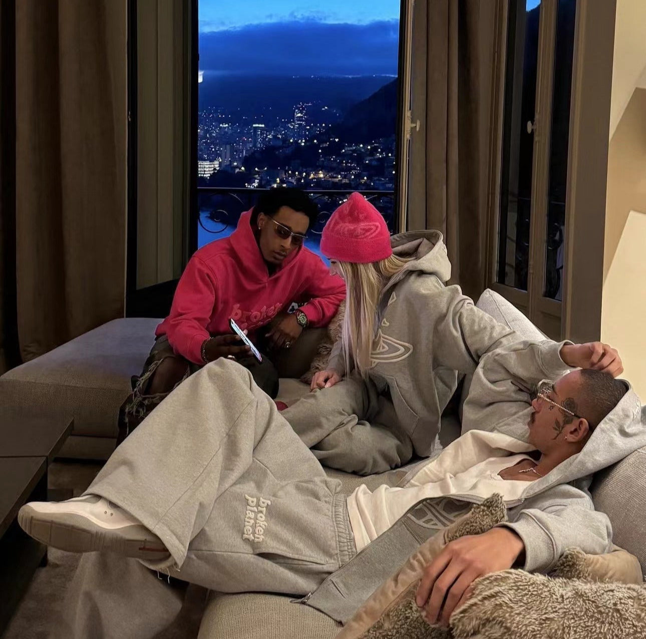 Broken Planet Classic Zip Hoodie - (GREY)