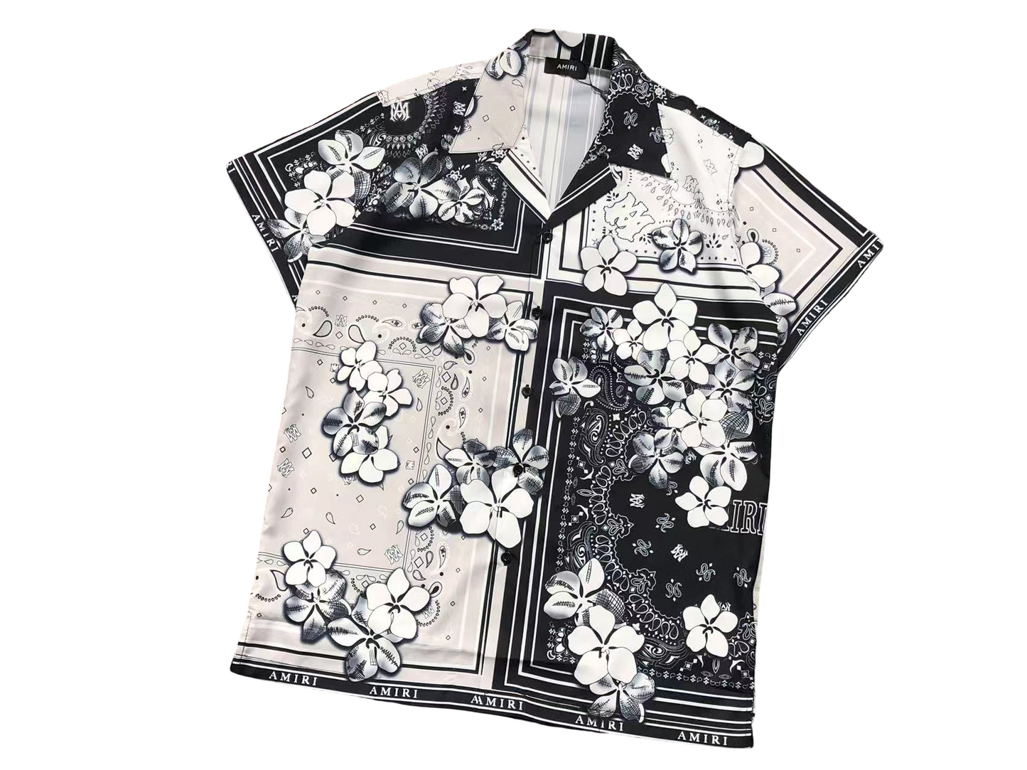 AMIRI Dead Flowers Short Set - (BLACK)