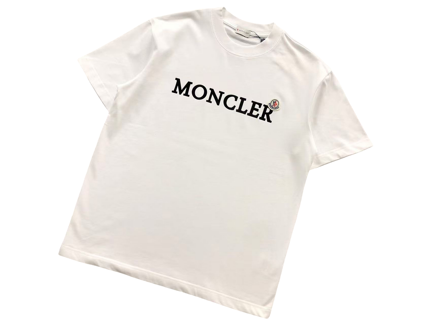 Moncler Logo Tee White