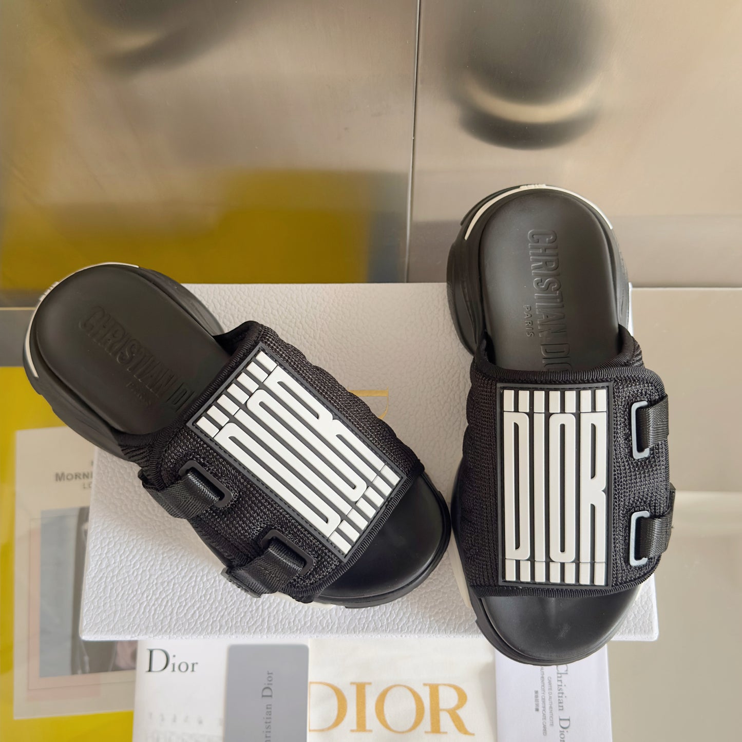 Dior D-Wander Slide Triple Black