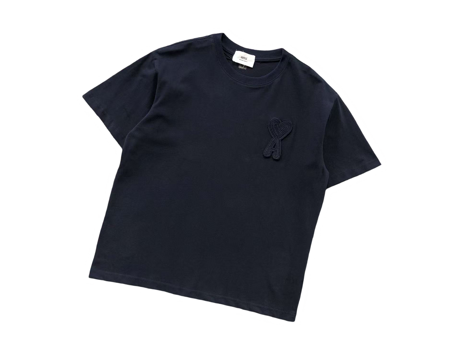 AMI Paris Maxi Heart Tee - (NAVY)