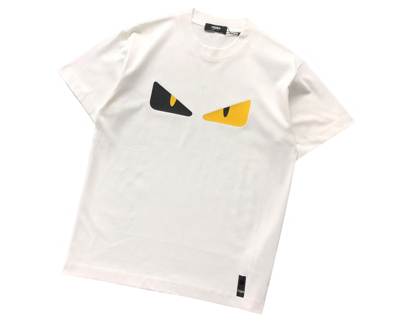 Fendi Bicolor Monster Eyes Tee - (WHITE)