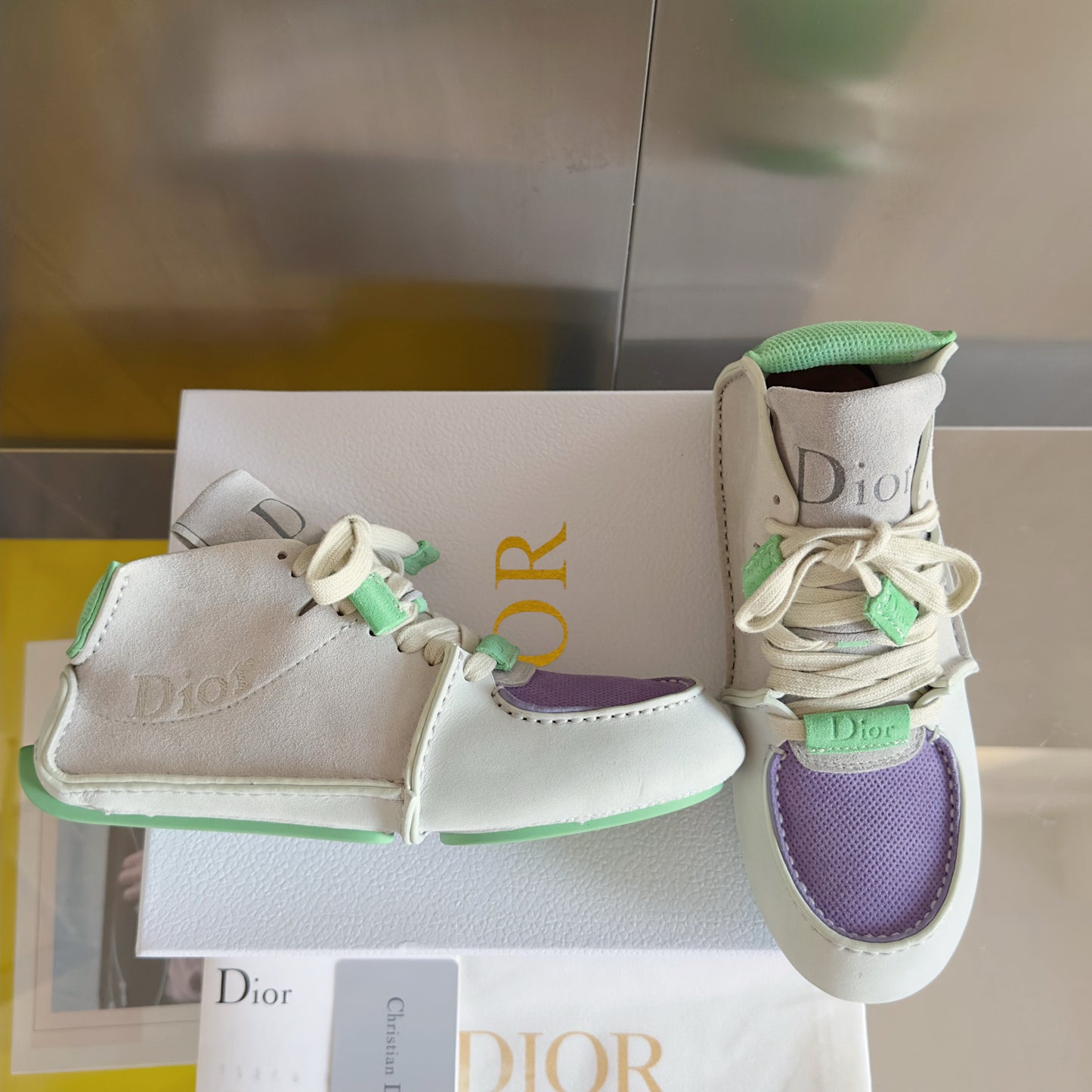 Dior Roadie White Mint Purple
