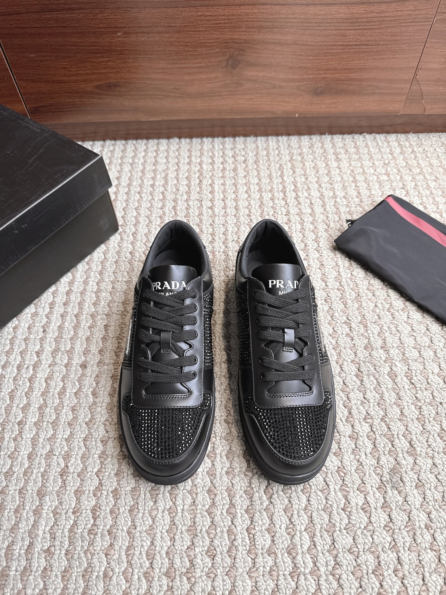 Prada Downtown Leather Black Diamond