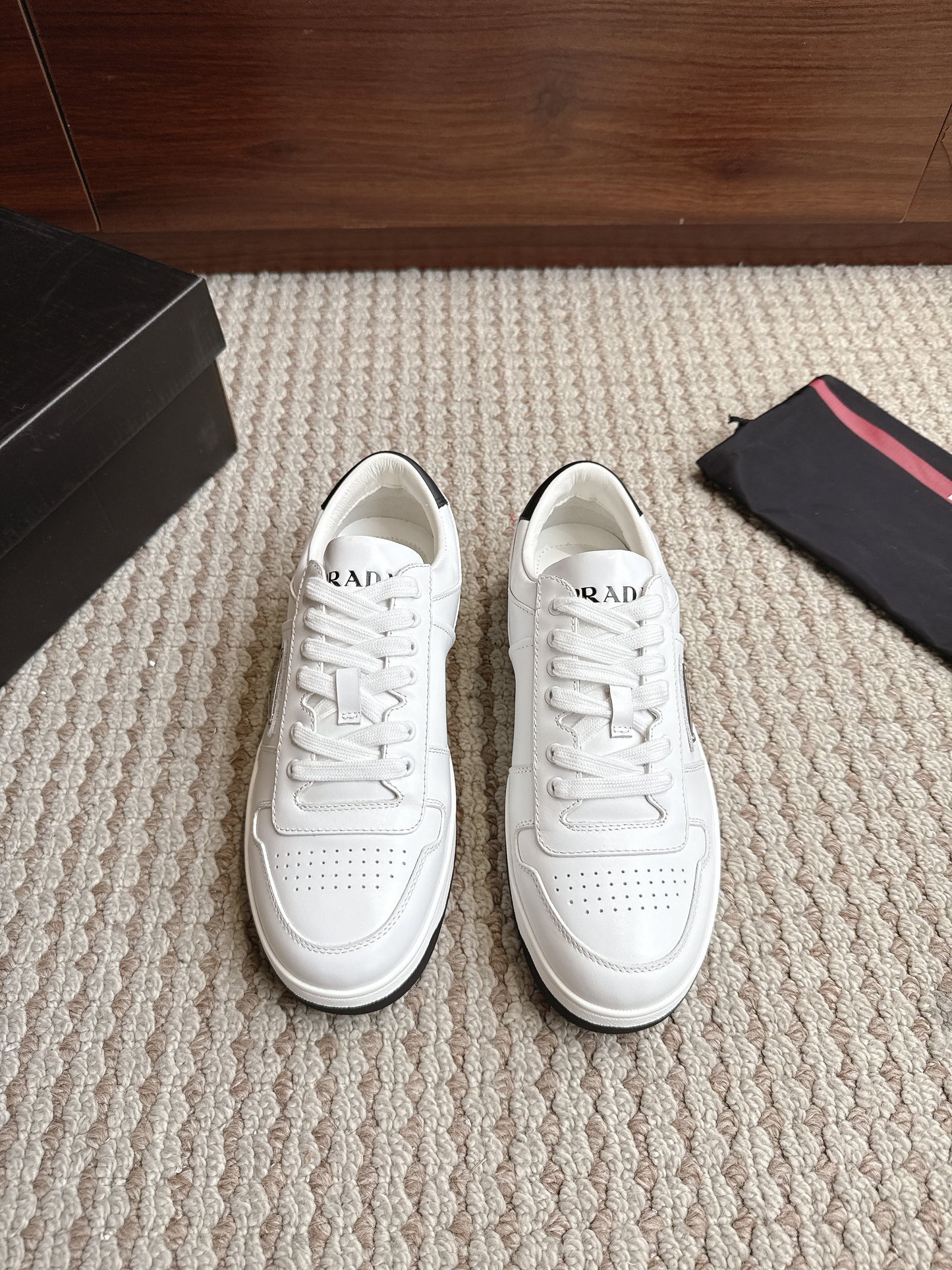 Prada Downtown Leather White Black