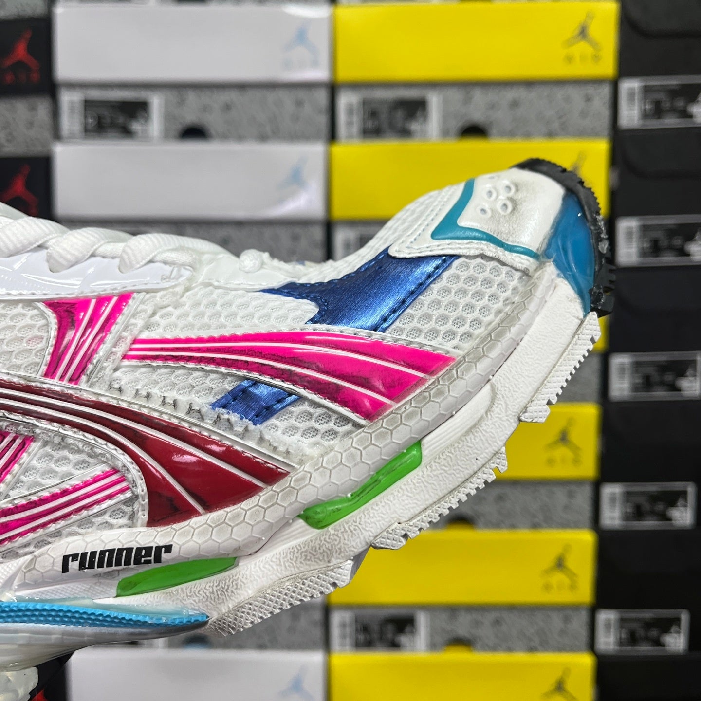 Balenciaga Runner 7.5 White Multicolor