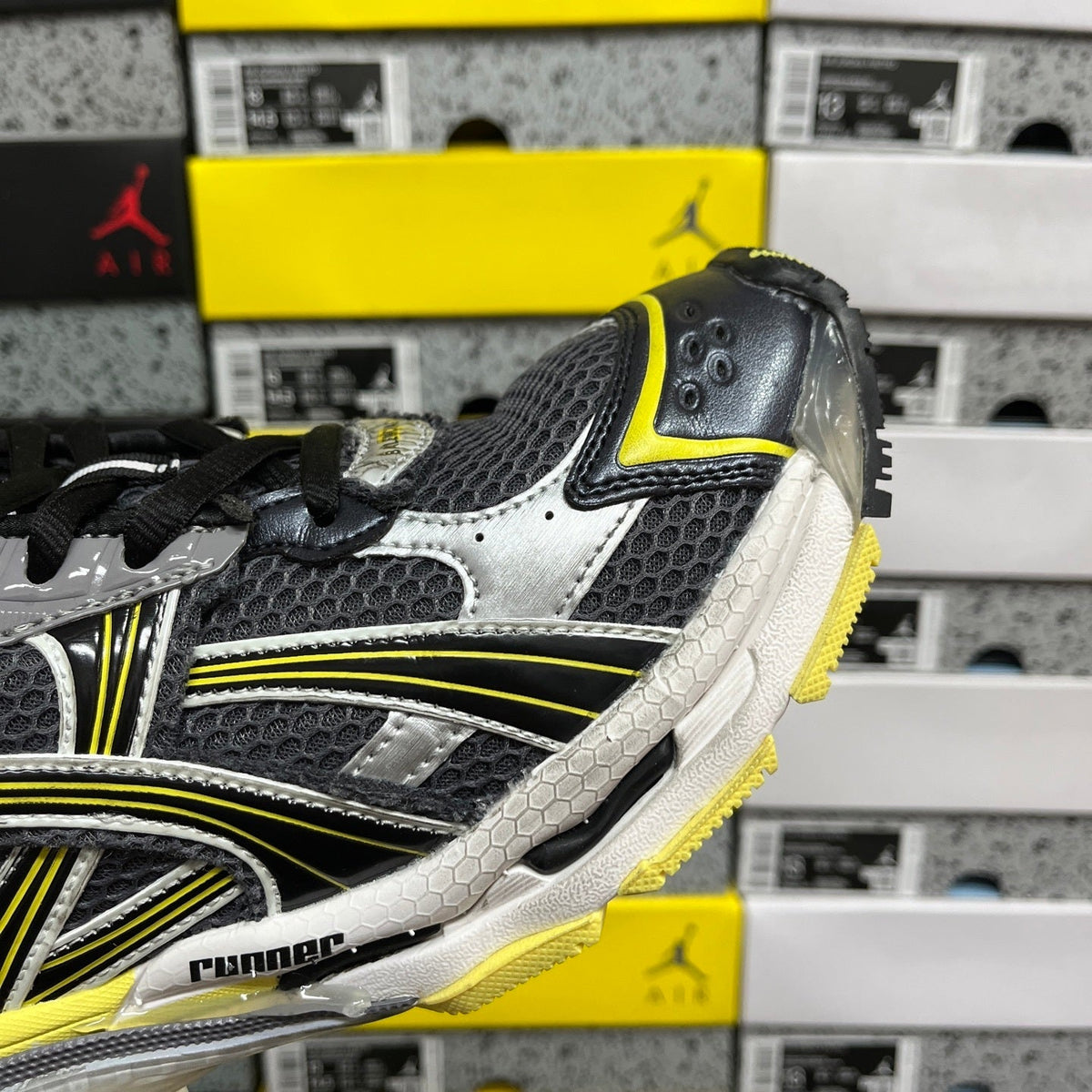 Balenciaga Runner 7.5 Black Grey Neon