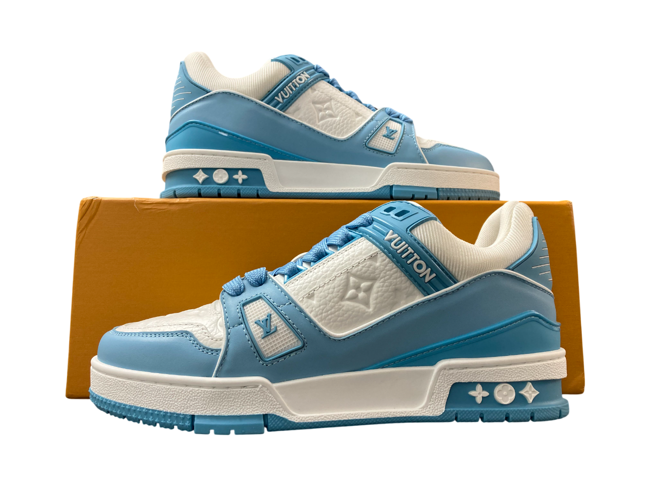 LV Trainer Monogram - (WHITE/BLUE)