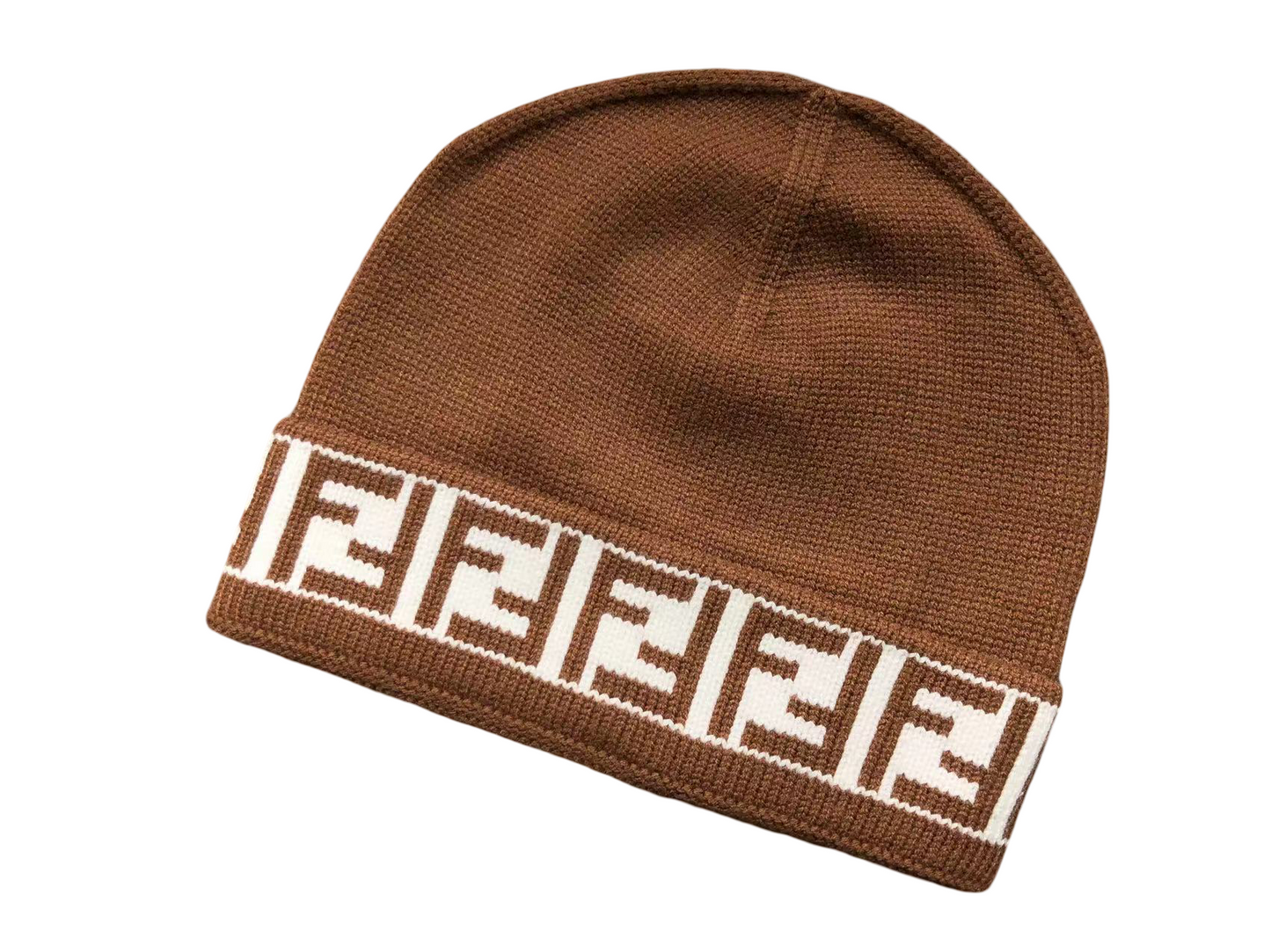 Fendi Monogram Beanie - (BROWN)