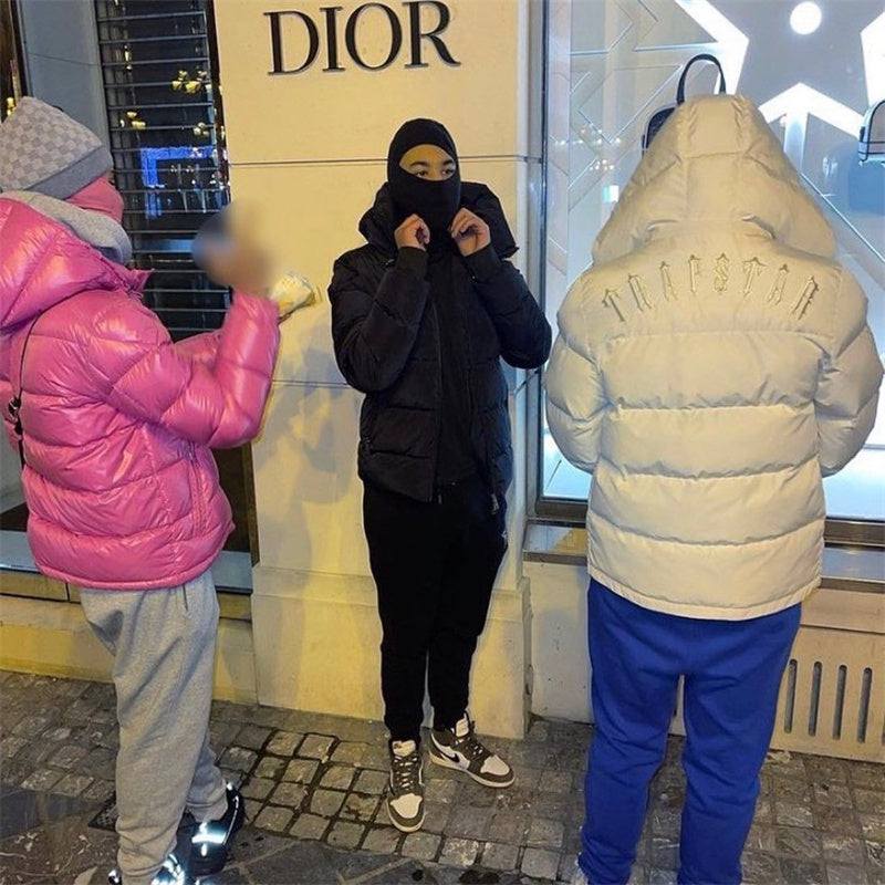 Trapstar Irongate Detachable Hooded Puffer Jacket - (CREAM)