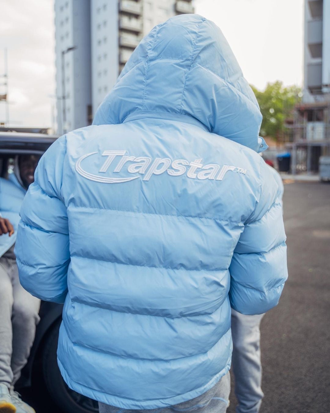 Trapstar Hyperdrive Detachable Hooded Puffer Jacket - (ICE BLUE)